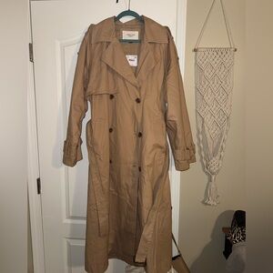 American Eagle Outfitters Classic Tan Trench Coat